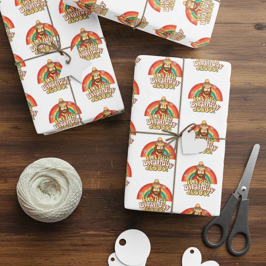 "Happy Birthday Jesus" Wrapping Paper