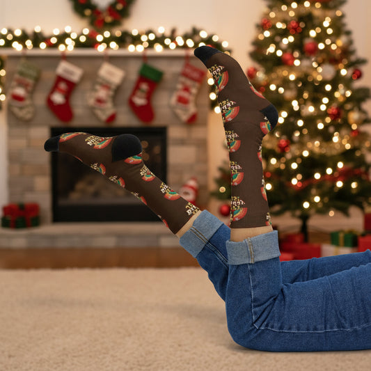 "Happy Birthday Jesus!" Crew Socks