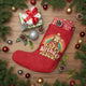 "Happy Birthday Jesus!" Christmas Stocking (in Red)