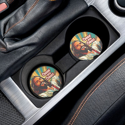 Cruisin' with Christ! Car Coaster
